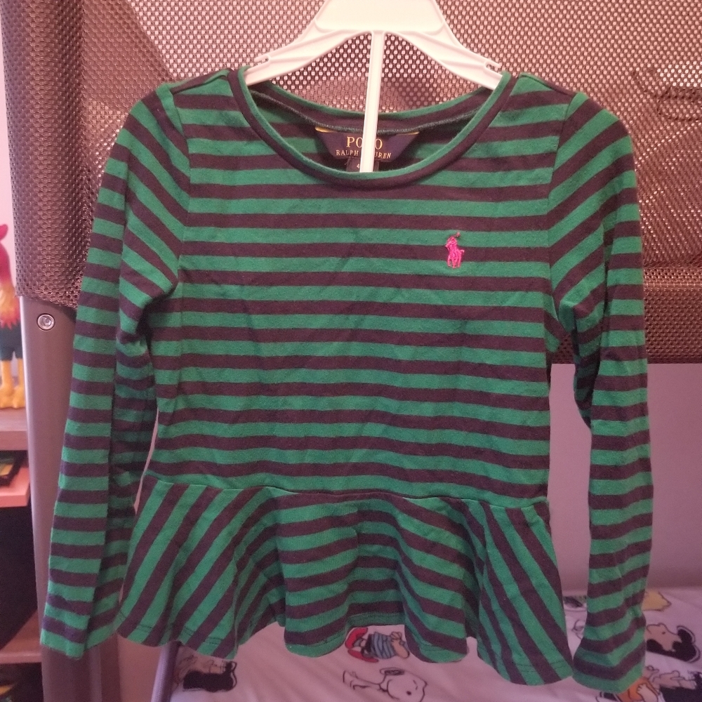 Ralph Lauren Girl's Long Sleeve Shirt